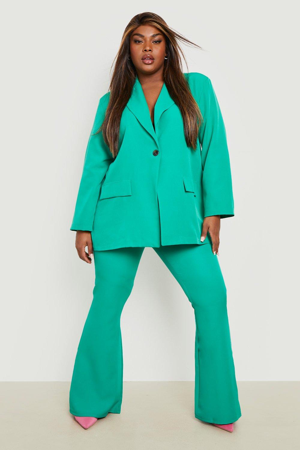 Boohoo plus 2024 size trouser suits